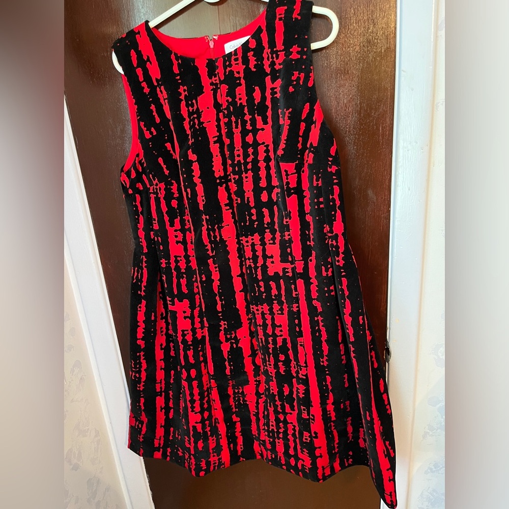 Calvin Klein red/black dress with no sleeves 16W